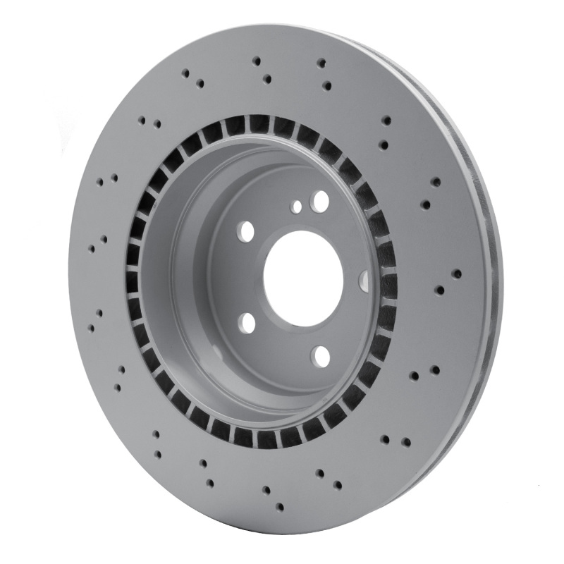 Mercedes-Benz CLS63 AMG Brake Rotor (1) - Rear - R1 Concepts - GEOSPEC Coated Rotor - Drilled - `03-`11